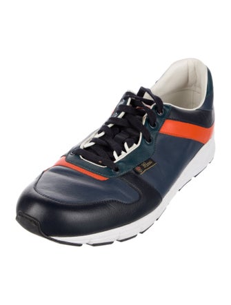 Gucci Web Accent Leather Sneakers