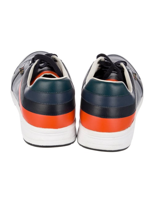 Gucci Web Accent Leather Sneakers