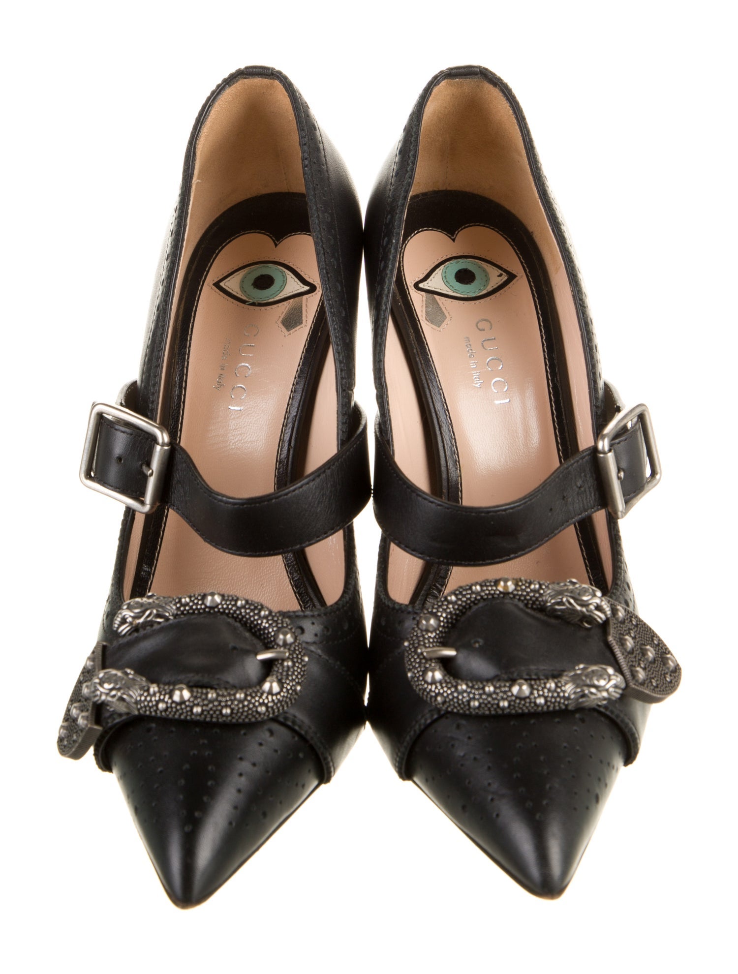 Gucci Dionysus Accent Leather Pumps