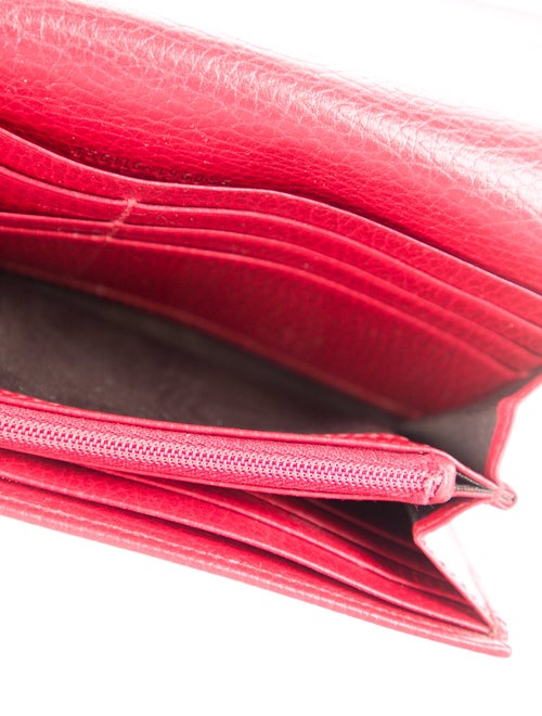 Gucci Gucci Marmont Continental Double G Logo Continental Wallet