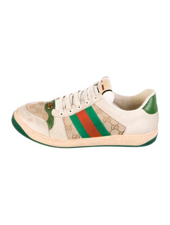 Gucci GG Canvas Leather Sneakers