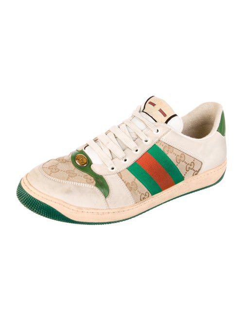 Gucci GG Canvas Leather Sneakers