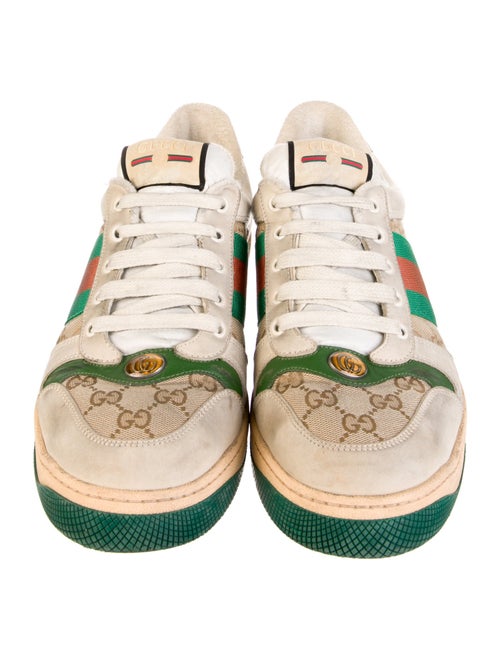 Gucci GG Canvas Leather Sneakers