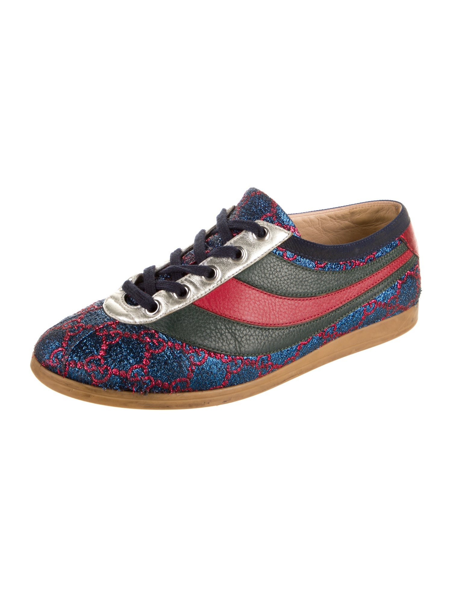 Gucci Web Accent Printed Sneakers