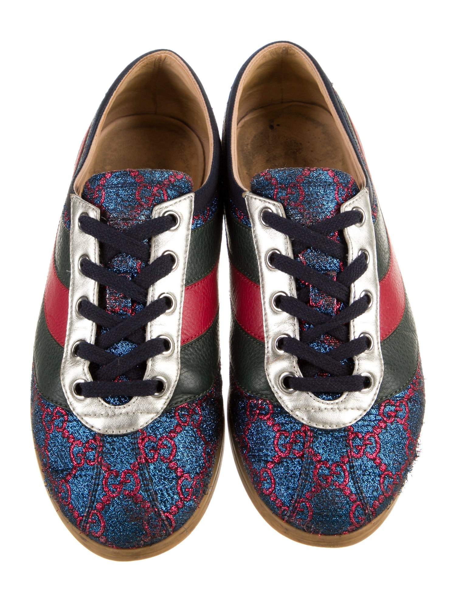 Gucci Web Accent Printed Sneakers