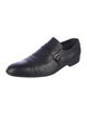 Gucci Diamante Print Leather Monk Straps