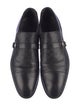 Gucci Diamante Print Leather Monk Straps