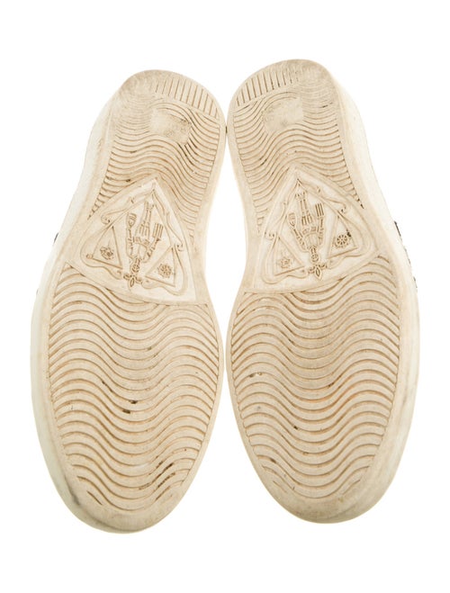 Gucci Web Accent Leather Sneakers