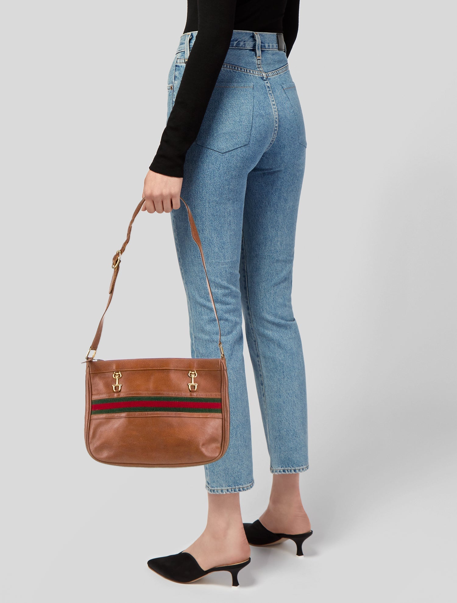 Gucci Web Shoulder Bag Vintage