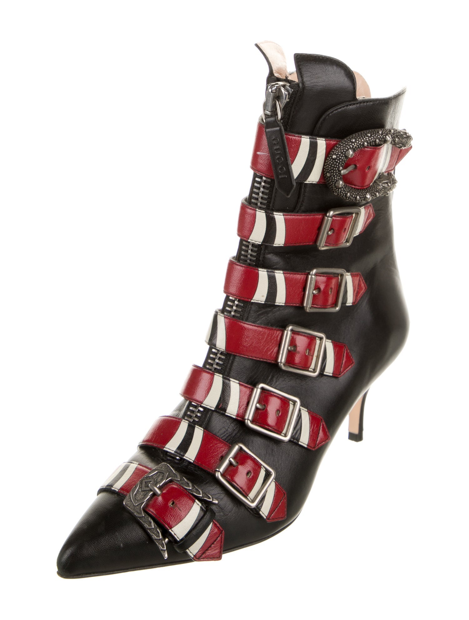 Gucci Dionysus Accent Leather Boots