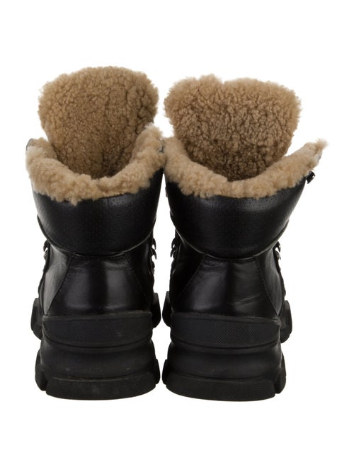 Gucci Leather Colorblock Pattern Boots