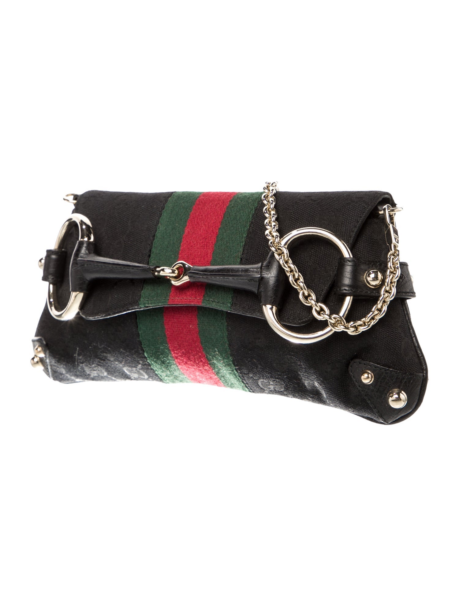 Gucci GG Canvas Horsebit Chain