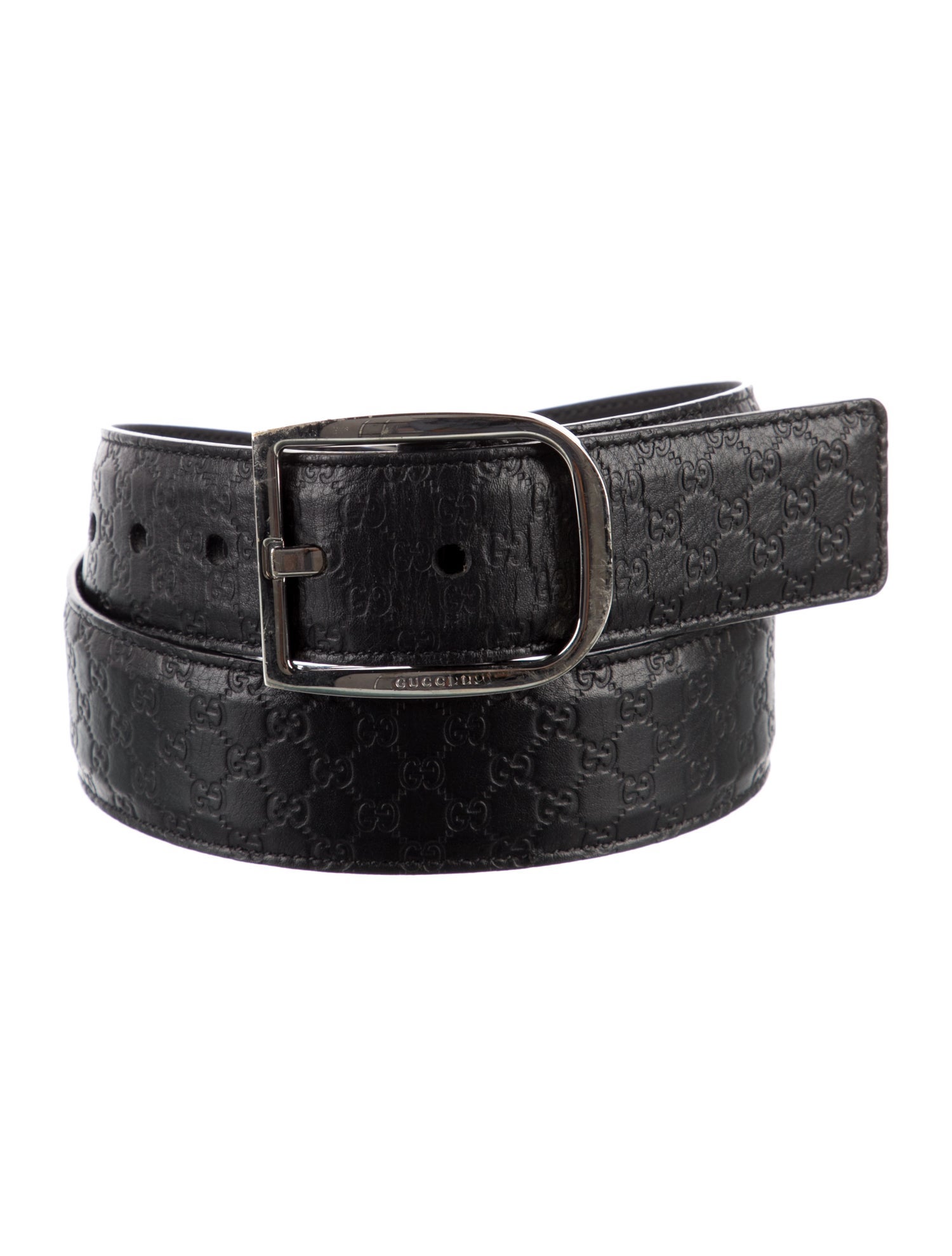 Gucci Microguccissima Pattern Leather Waist Belt