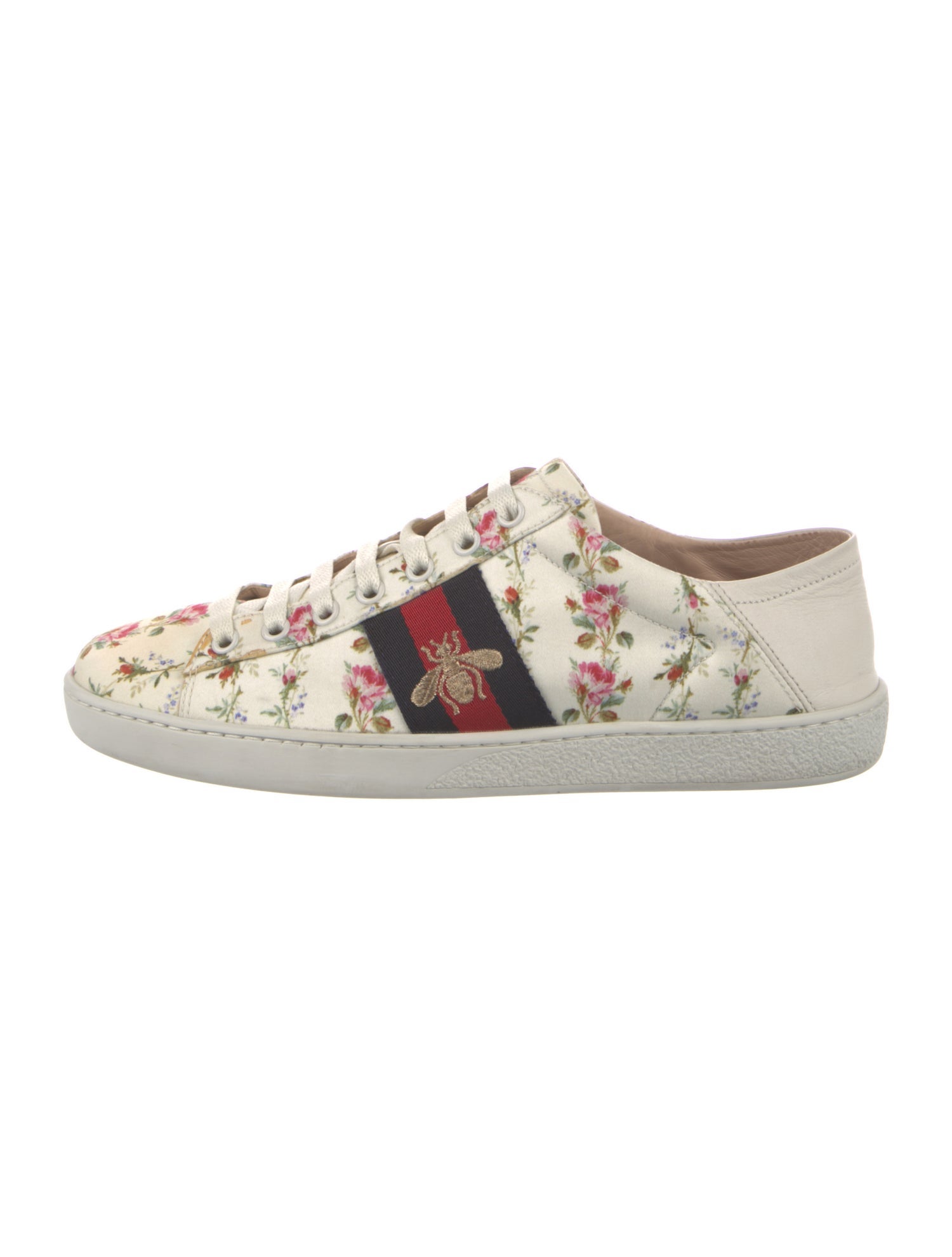 Gucci Sylvie Web Accent Leather Sneakers
