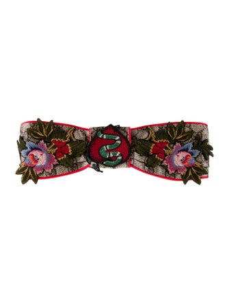 Gucci Neutral Pattern Hair Accessory