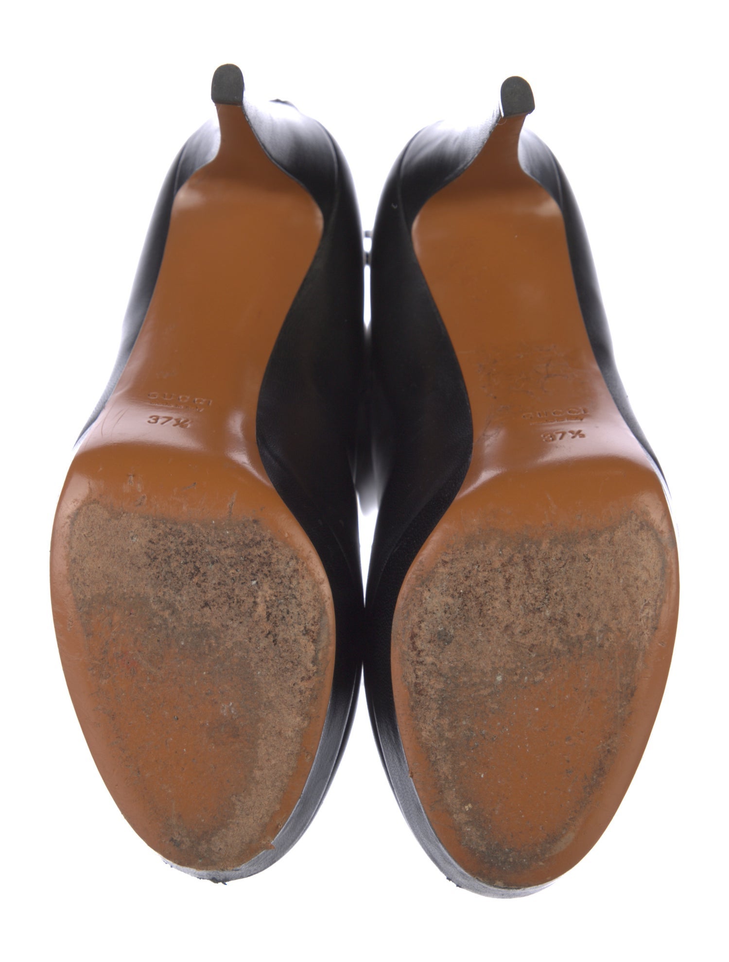 Gucci Bamboo Accent Leather Boots