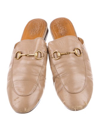 Gucci Horsebit Accent Leather Mules