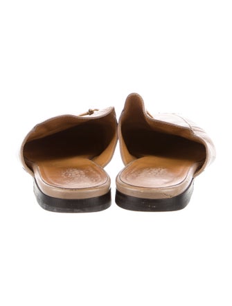 Gucci Horsebit Accent Leather Mules