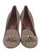 Gucci Suede Tassel Accents Pumps