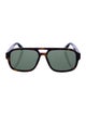 Gucci Bee Accent Square Sunglasses