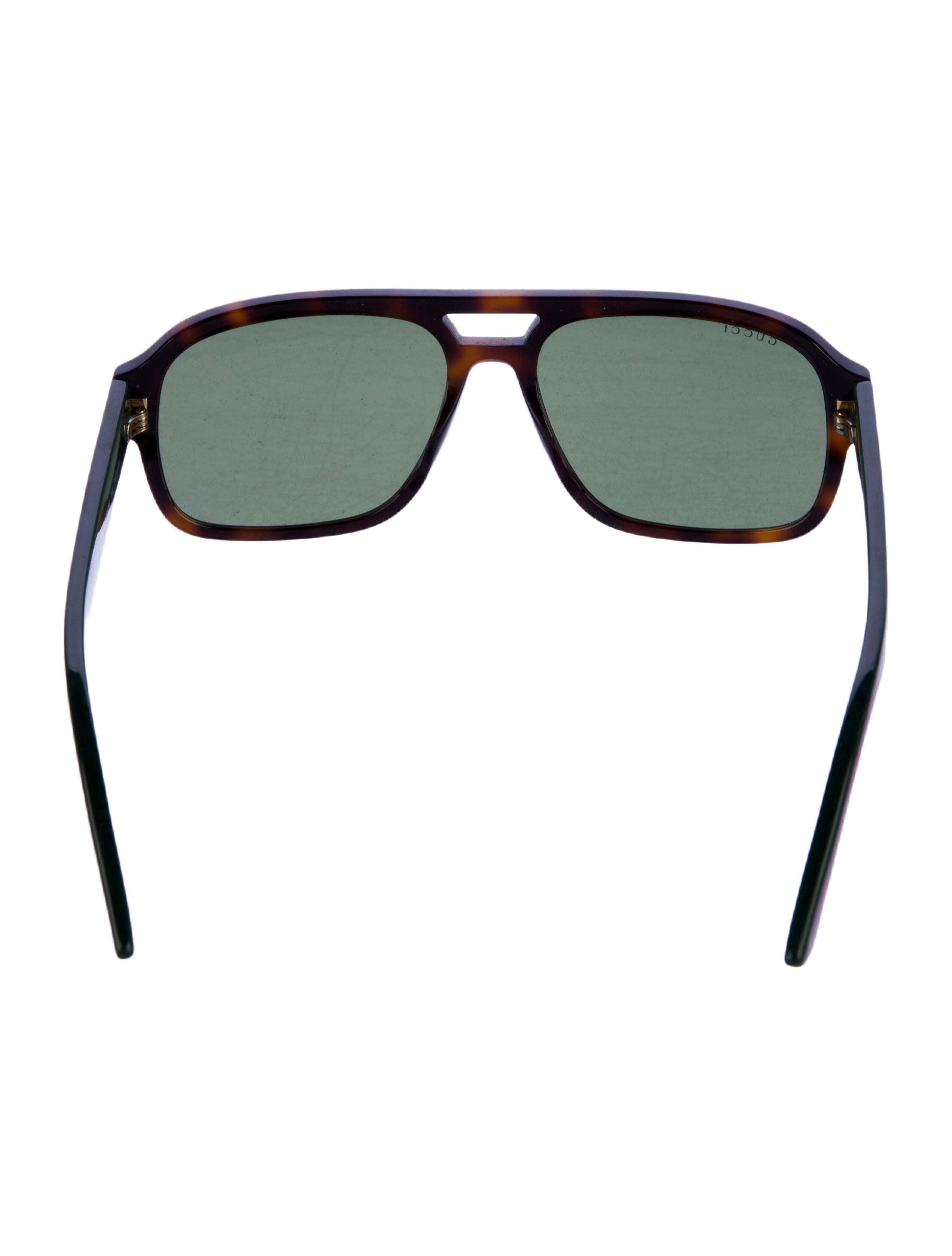 Gucci Bee Accent Square Sunglasses