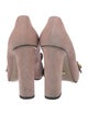Gucci Double G Logo Suede Pumps