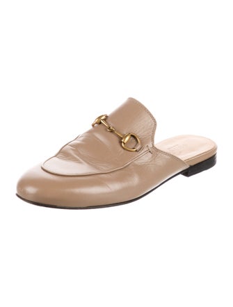 Gucci Horsebit Accent Leather Mules