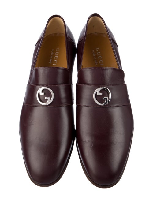 Gucci GG Logo Leather Dress Loafers