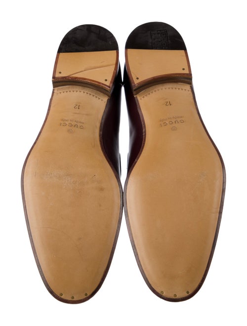 Gucci GG Logo Leather Dress Loafers