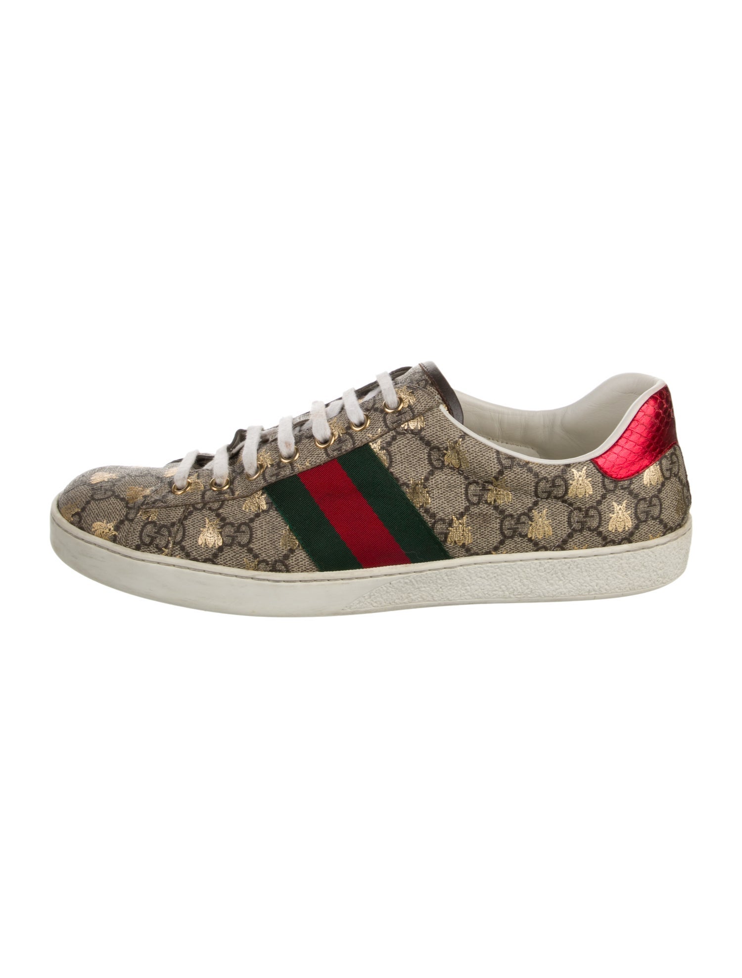 Gucci Web Accent Printed Sneakers