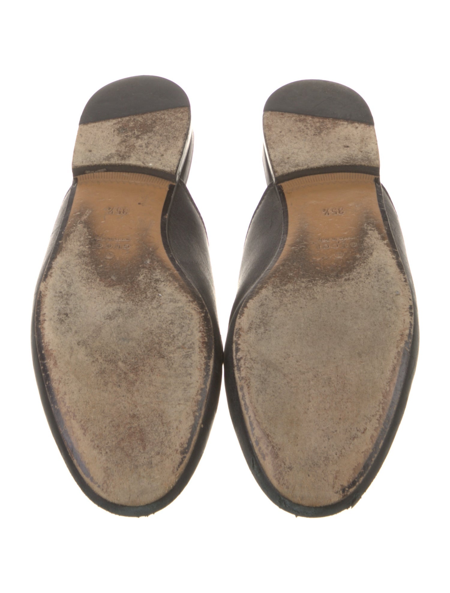 Gucci Horsebit Accent Leather Mules