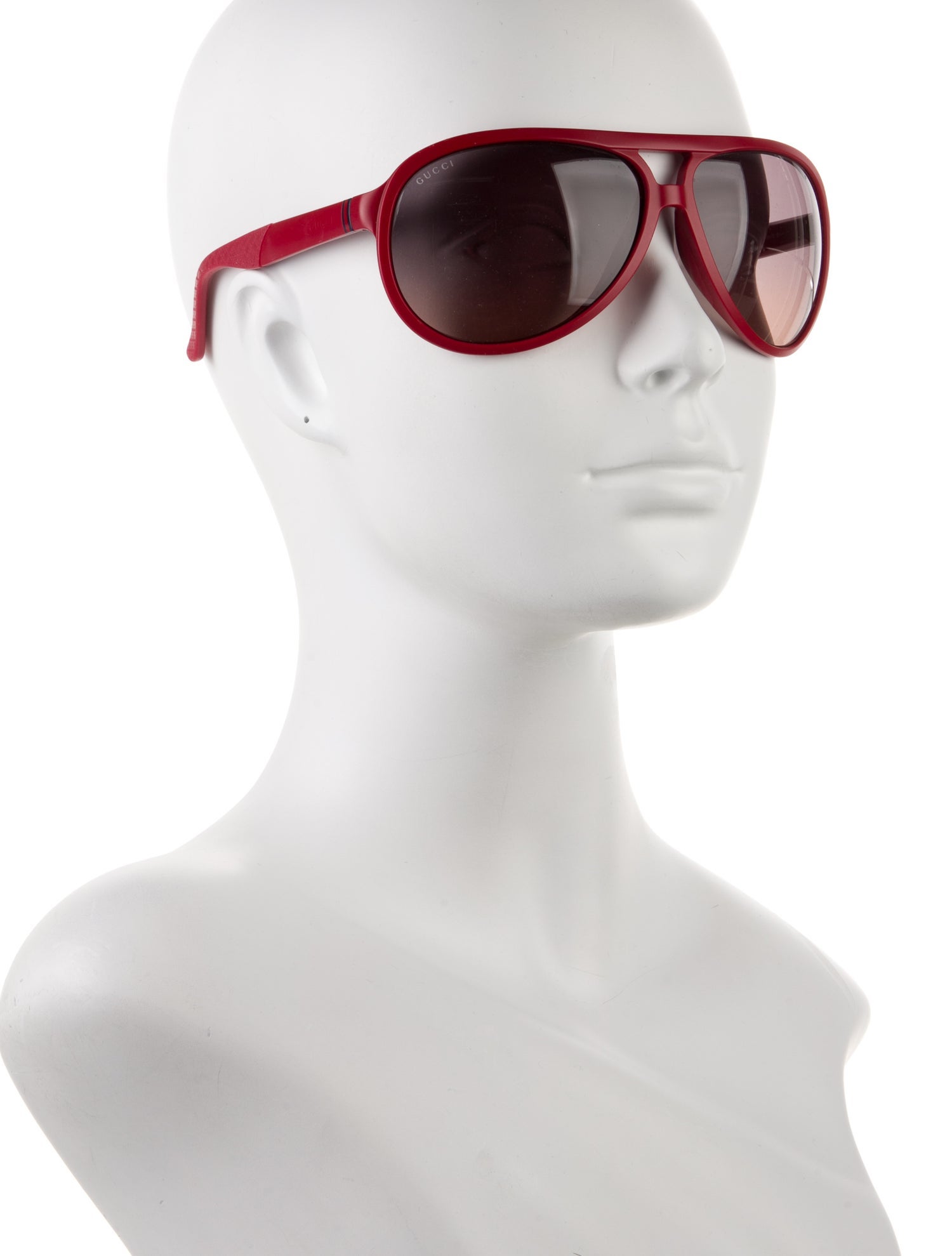 Gucci Web Accent Aviator Sunglasses