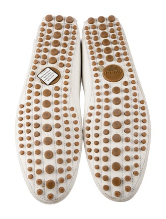 Gucci Web Accent Leather Drivers