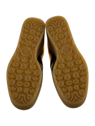 Gucci x Adidas Leather Colorblock Pattern Wedge Sneakers