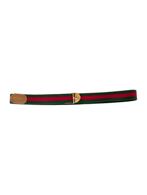 Gucci Web Accent Canvas Waist Belt