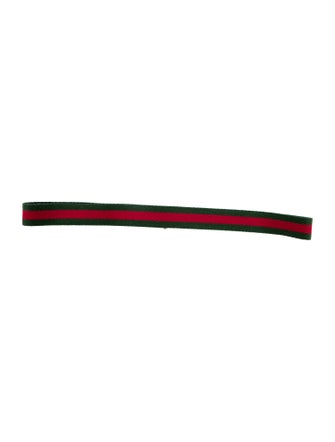 Gucci Web Accent Canvas Waist Belt