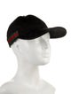 Gucci Black Pattern Printed Web Signature Baseball Cap