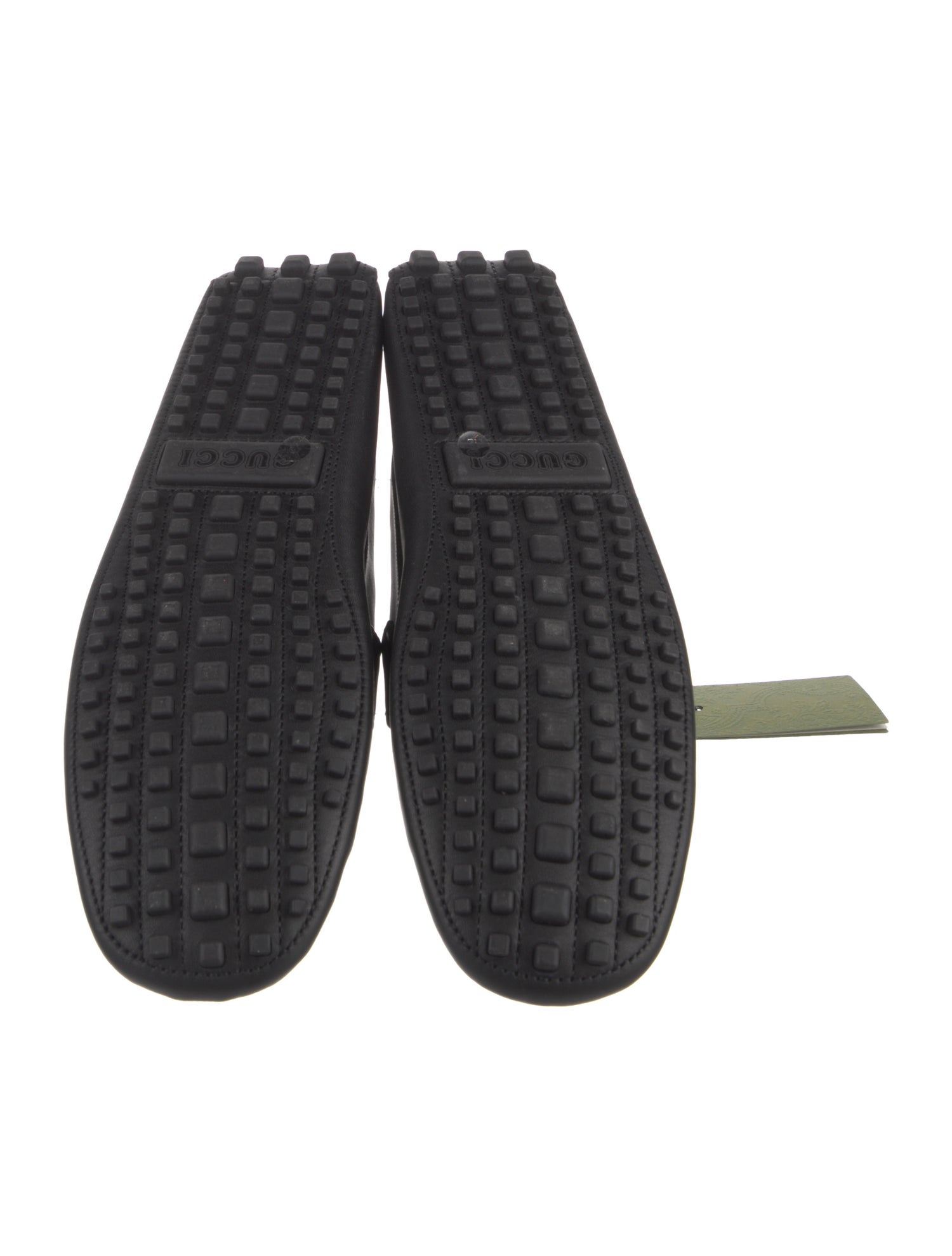 Gucci Interlocking G Logo Leather Drivers