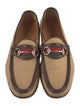 Gucci Web Accent Canvas Dress Loafers