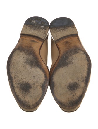 Gucci Web Accent Canvas Dress Loafers