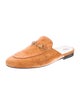 Gucci Horsebit Accent Suede Mules