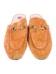 Gucci Horsebit Accent Suede Mules