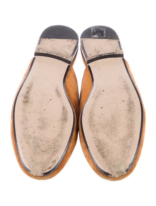 Gucci Horsebit Accent Suede Mules