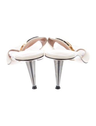 Gucci Interlocking G Logo Leather Slides