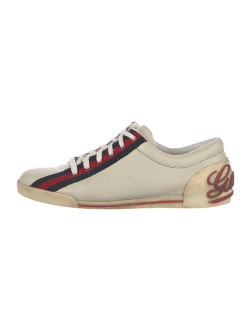 Gucci Sylvie Web Accent Leather Sneakers