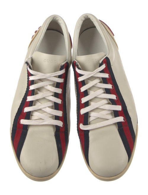 Gucci Sylvie Web Accent Leather Sneakers