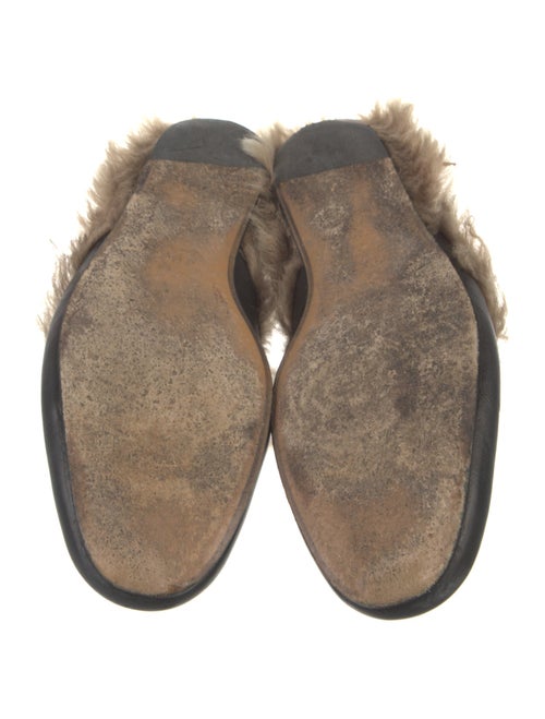 Gucci Horsebit Accent Leather Slippers