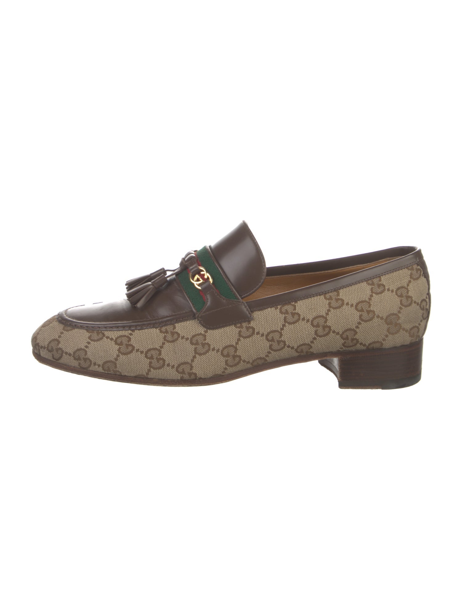 Gucci GG Canvas Canvas Loafers