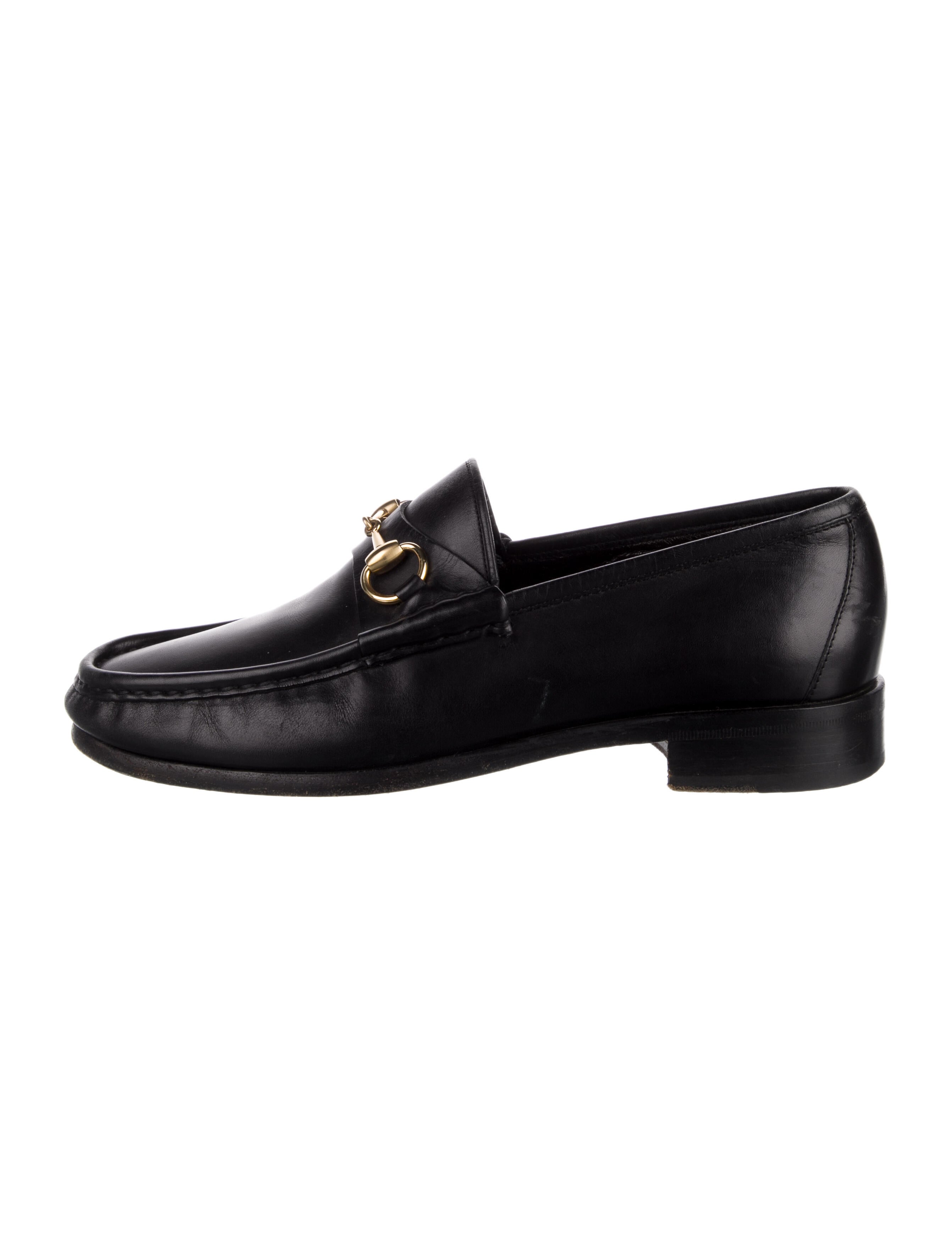 Gucci Horsebit Accent Leather Dress Loafers
