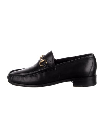 Gucci Horsebit Accent Leather Dress Loafers